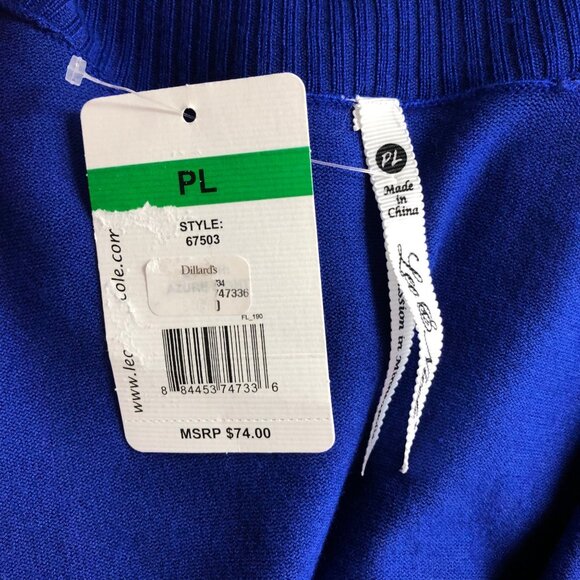 Leo & Nicole Womens Open Cardigan Sweater PL NWT - Picture 6 of 6